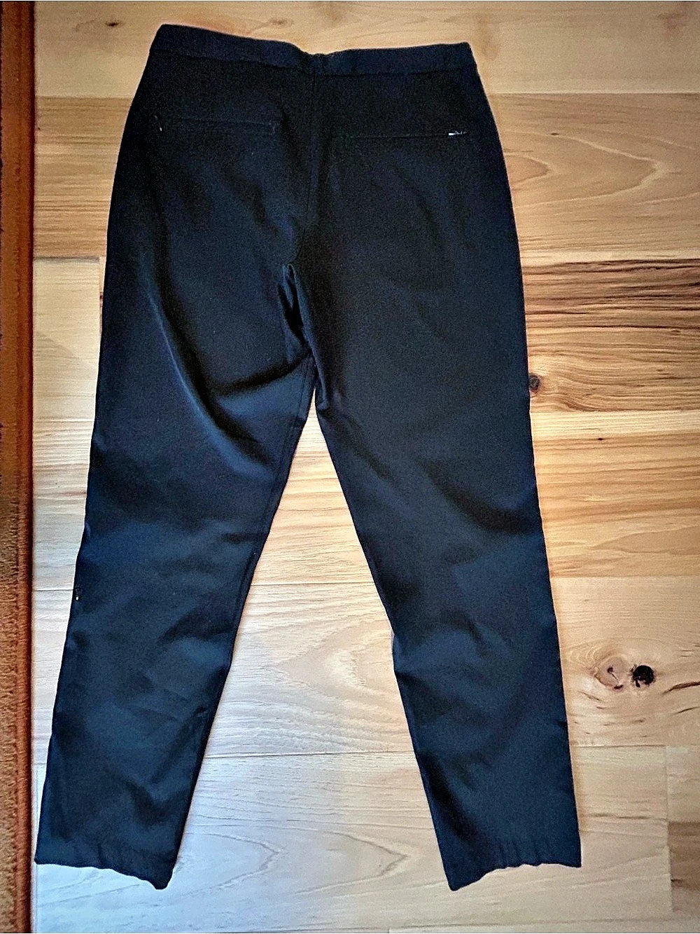 lululemon Noir Crop Black Straight Leg Trousers Size 6